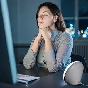 Light Therapy Lamp, UV-Free 10000 Lux LED Bright White Therapy Light, Touch Control with 3 Adjustable Brightness Levels, Memory Function & Compact Size - product information 4