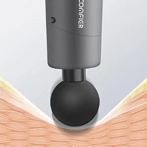 Comfier Massage Gun with Heat,Muscle Massge Gun for Athletes,Handheld Back Massager with Heat,Handheld Deep Tissue Percussion Massager Gun for Neck,Back,Leg - deep tissue muscle massage for back neck muscles