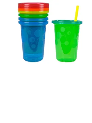 The First Years Take and Toss Spill Proof Straw Cups, 10 Ounce - The First Years Take & Toss Spill Proof Straw Cups