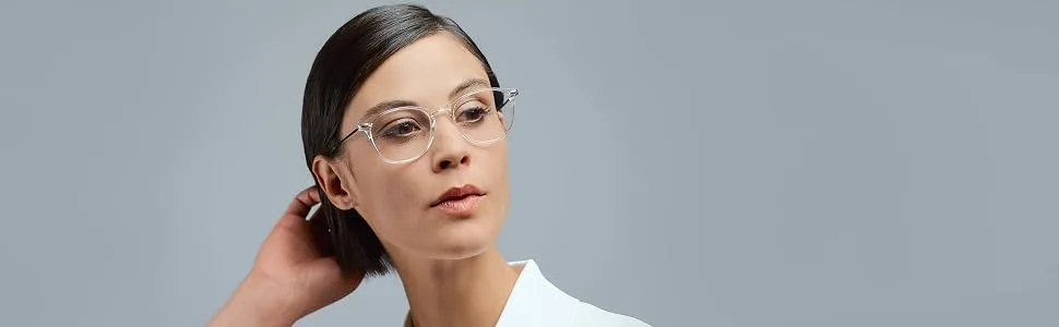 Nooz Optics Reading Glasses - Square Shape - Magnifying Readers for Men and Women - Dino Model Essential Collection +1.5 Crystal - RichContent_4