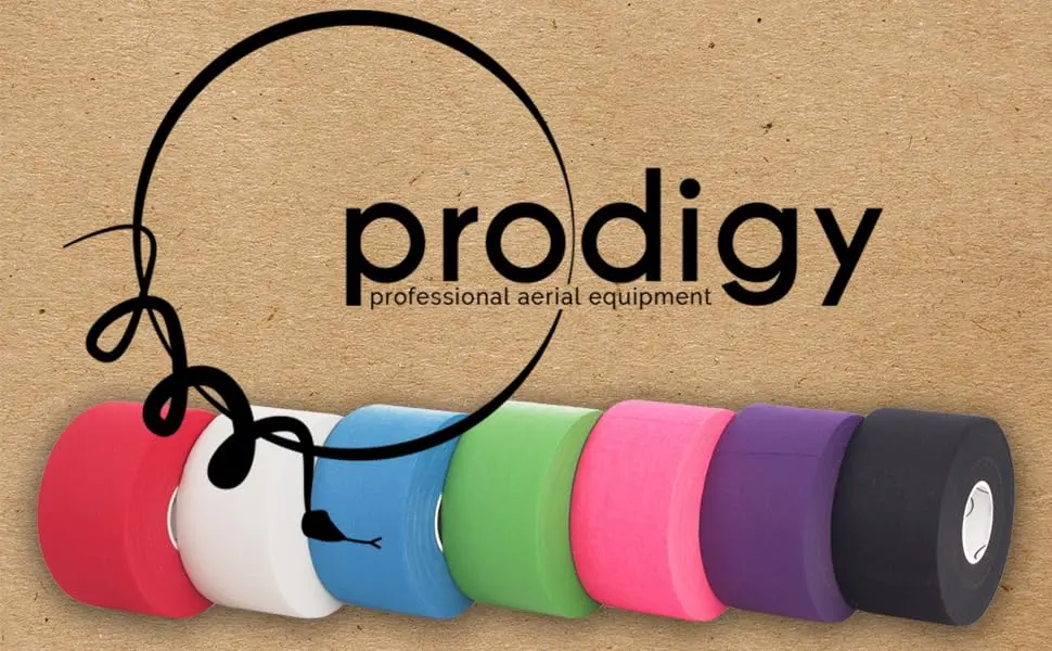 Prodigy Aerial Premium Snake Tape - Designed for Lyra/Hoop & Trapeze (15yd / 14m) (Green) - tapes
