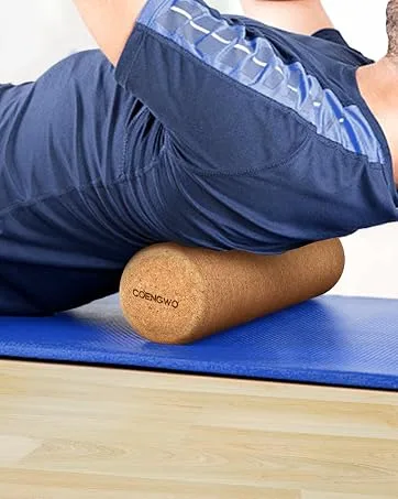 Cork Massage Ball, COENGWO Deep Tissue Muscle Tension Therapy Ball for Trigger Point Therapy, Muscle Soreness, Yoga Therapy, 3 Inch 3'' - cork roller
