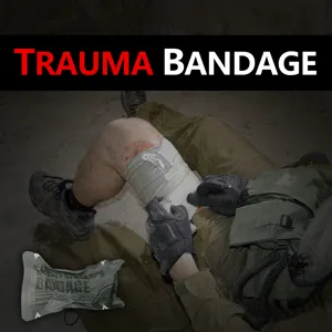 RHINO RESCUE Tactical Trauma Kit Emergency First Aid Stop The Bleed IFAK Refill Supplies Combat Wound Care Dressing Pack - Trauma Bandage