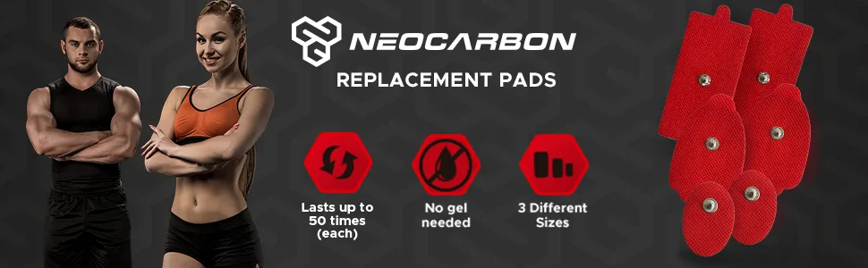 Reusable Electrode Pads for TENS EMS Unit, 10 Replacement Premium Pads and 1 Plastic Holder - electrode pad replacement sciatica dual chanel ems butt muscle stimulator ab abdominal tens unit