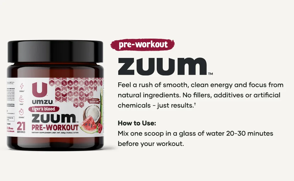 UMZU Zuum Pre-Workout (Tiger's Blood) - ZUUM Tiger