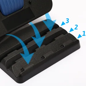 Walkfairy Back Stretcher for Pain Relief, Spine Deck with 3 Adjustable Setting, Back Pain Relief Back Cracker for Spinal Decompression for Bed & Chair, Blue - back cracker back stretcher back cracking device back popper spine deck lower back pain relief