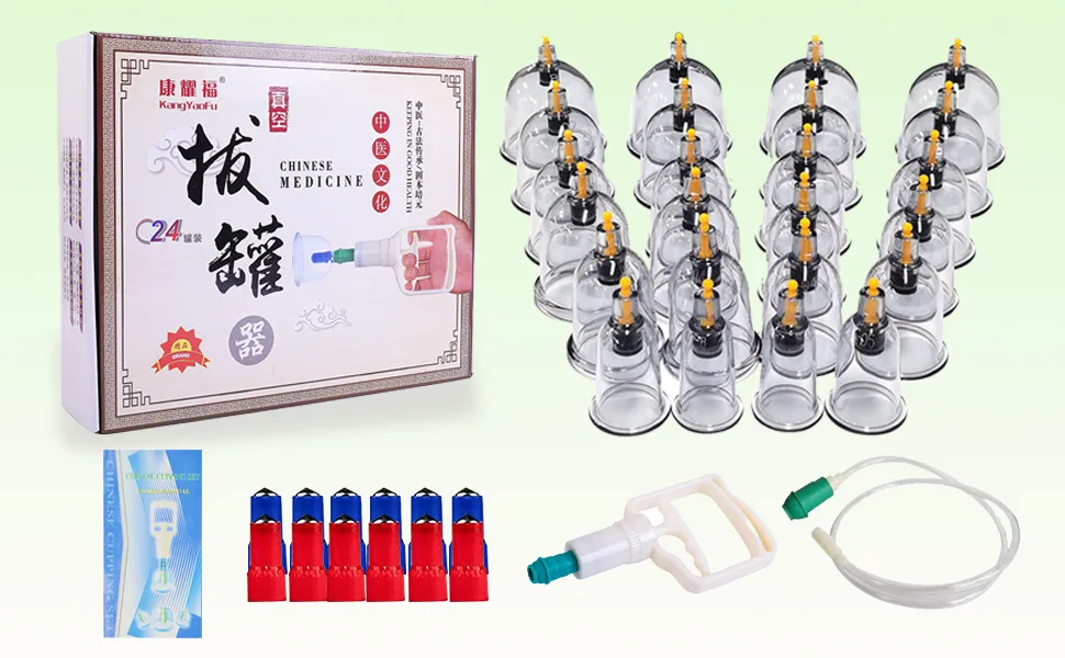 24 Cupping Set,Chinese Professional Cupping Therapy Set - 24 Cupping Set,Chinese Professional Cupping Therapy Set