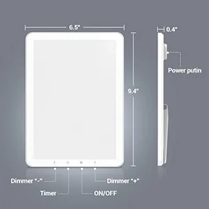 Sun Light Therapy Lamp, CT CAPETRONIX LED Bright Therapy Light with Timer Function 10000 Lux Compact Design Sunlight Lamp, Happy Mood Light with Memory Function for Office/Desk/Home/Sleep… - sad light therapy lamp