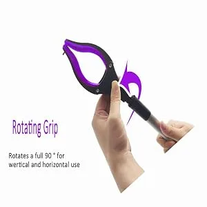 2- Pack 32 inch GrabRunner Folding Reacher Grabber Tool with Magnetic(Pink/Pink) - B08ZJ9YMKZ