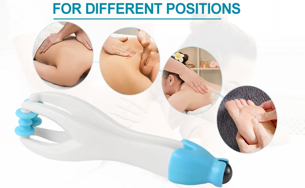 2PCS Finger Massager Dual Sided Hand Massage ?Roller Tool - Hand Handheld Steel Ball Run Blood Circulation Tool - Hand Roller for Arthritis and Carpal - Stress Relief, and Pain Relief - Asqraqo