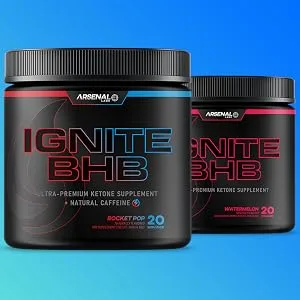 Ignite BHB + Caffeine Premium Endurance Formula for Increased Muscle Growth, Recovery, and Energy | Award Winning Taste | Rocket Pop | 20 Servings Rocket Pop (Caffeinated) - real ketone drink
