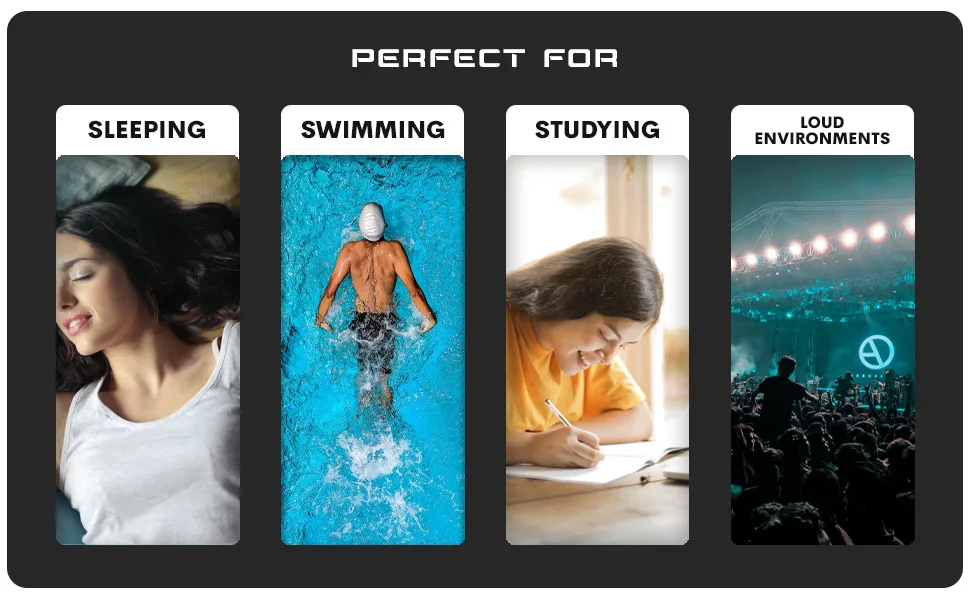 Eargasm Squishies - Moldable Silicone Earplugs for Sleep - Noise Reduction - Noise Cancelling - 8 Pairs - Forms Seal Great for Swimming Sleeping Studying - Eargasm Squishies