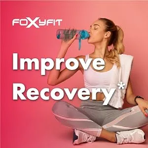 FoxyFit BCAA for Her | Branched Chain Amino Acids for Women to Boost Hydration and Reduce Soreness, BlackBerry Lemonade (BCAA Powder - 20 Servings) - Improve Recovery