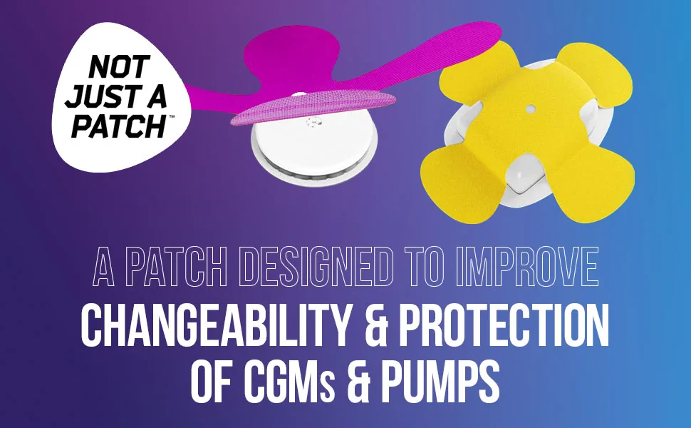 Not Just A Patch X-Patch CGM Sensor Patches (20 Pack)- Water Resistant & Durable for Active Lifestyle for 10-14 Days- Dexcom G6 Adhesive Patches, Omnipod & Freestyle Libre 2 Sensor Covers- Multi Color Multi Colored - A patch designed to improve