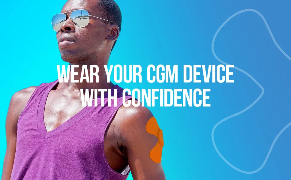 Not Just A Patch X-Patch CGM Sensor Patches (20 Pack)- Water Resistant & Durable for Active Lifestyle for 10-14 Days- Dexcom G6 Adhesive Patches, Omnipod & Freestyle Libre 2 Sensor Covers- Multi Color Multi Colored - Wear Your CGM Device with Confidence
