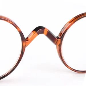 Reducblu Reading Glasses with Spring Hinge for Women and Men - Professor Style Round Readers Blue Stripe 1.0 Diopters - Reducblu Comfortable Frame Round Readers