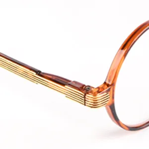 Reducblu Reading Glasses with Spring Hinge for Women and Men - Professor Style Round Readers Blue Stripe 1.0 Diopters - Reducblu Tortoise Frame Retro Design