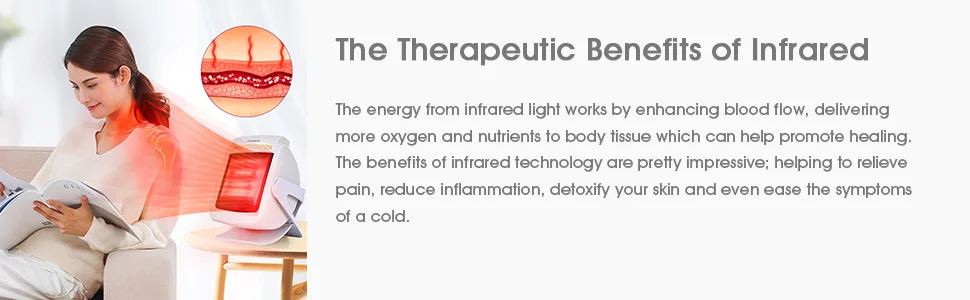 Hangsun Infrared Light Therapy Heating Lamp Red Light Heat Device IL80 for Back, Muscle, Knee, Joint, Neck, Shoulder Pain Relief - product information 3