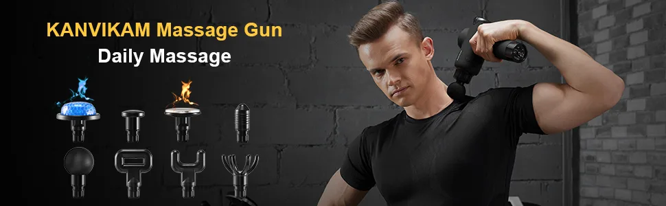 Heated Massage Gun Deep Tissue Include Heat&Cold Head,Adjustable Temperature(35-65? ),20 Speeds,14mm Amplitude Muscle Massager Gun for Gym Home Outdoors Post-Workout Pain Relief Red - Daily Massage
