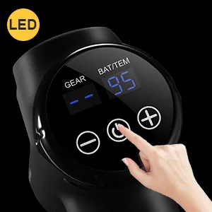 Heated Massage Gun Deep Tissue Include Heat&Cold Head,Adjustable Temperature(35-65? ),20 Speeds,14mm Amplitude Muscle Massager Gun for Gym Home Outdoors Post-Workout Pain Relief Red - product information 8