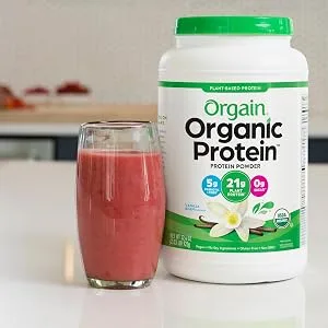Orgain Bundle - Chocolate and Chocolate Peanut Butter Protein Powder - (20 Servings each) Vegan, Low Net Carbs, Made without Dairy, Gluten and Soy - delicious, creamy