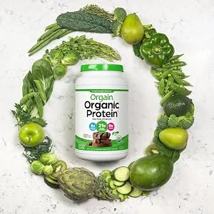 Orgain Bundle - Chocolate and Chocolate Peanut Butter Protein Powder - (20 Servings each) Vegan, Low Net Carbs, Made without Dairy, Gluten and Soy - organic