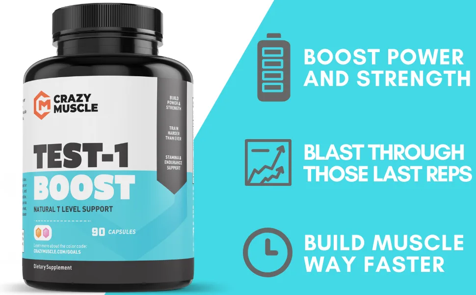 Crazy Muscle Advanced Bulking Stack (4 Product Bundle) by Crazy Muscle: Sky Rocket Your Muscle Building - Testosterone Boosts Endurance, Stamina and Strength