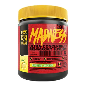 Mutant Madness - Redefines The Pre-Workout Experience and Takes it to a Whole New Extreme Level, Engineered Exclusively for High Intensity Workouts, 225g – Peach Mango - pre-workout protein powder supplement