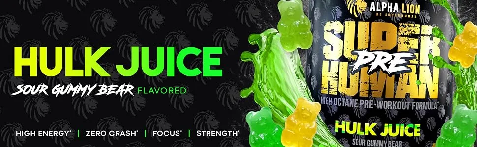 Alpha Lion Pre Workout, Sample Tubs, Increases Strength & Endurance, Powerful, Clean Energy Without Crash (14 Servings, Hulk Juice) - product information 5