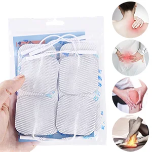 LYINIE TENS Unit Pads 32pcs Reusable Replacement Electrode Patches for Electrotherapy (2"x2" 16pcs, 2"x4" 16pcs) - tens