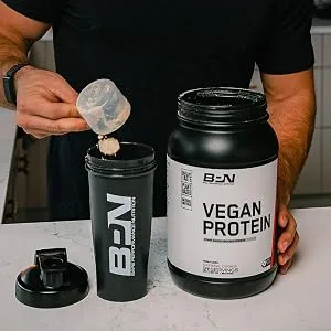 Bare Performance Nutrition, Vegan Protein, Plant Based Protein, Pea Protein, Watermelon Protein and Pumpkin Protein, Naturally Sweetened and Flavored (27 Servings, Chocolate) - bpn vegan protein powder for men; vegan protein powder for women, gluten free, plant based, vegan