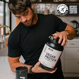 Bare Performance Nutrition, Vegan Protein, Plant Based Protein, Pea Protein, Watermelon Protein and Pumpkin Protein, Naturally Sweetened and Flavored (27 Servings, Chocolate) - organic vegan protein powder; for women; chocolate; vanilla; orgain; pea protein; plant based