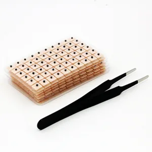 Ear Seeds Acupuncture Kit Sticker Ear Seed Kit Patch Products (420 pcs+Tweezers+Ear Chart) Acupressure Kit - 420 ear seeds+tweezers