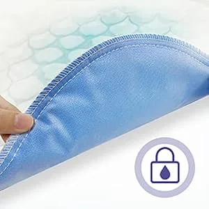 4-Layer Ultra Soft Quilted Bed Pads, 18" x 24" (3 Pack), Heavy Absorbency Underpad, Machine Washable, Mattress Protection for Elderly Seniors, Kid and Pets - Conkote reusable pee pads