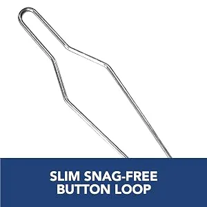 Button Hook & Zipper Pull, Assist, Helper Device, Dress Clothes Tool, Button Shirts Aid, One Hand, Disability, Handicapped and Seniors by Dr. Arthritis (Single) - Button Hook and Zipper Pull