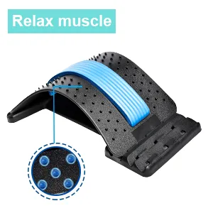 Back Stretcher, Multi-Level Back Massager Lumbar, Back Stretcher for Lower Back Pain Relief, Spine Board Deck, Pain Relief for Herniated Disc, Sciatica, Scoliosis(4 Adjustable Setting) - product information 4