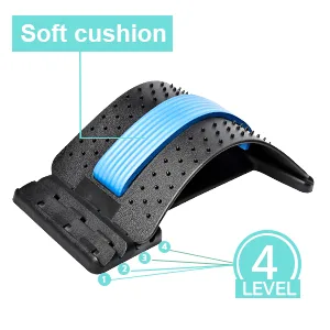 Back Stretcher, Multi-Level Back Massager Lumbar, Back Stretcher for Lower Back Pain Relief, Spine Board Deck, Pain Relief for Herniated Disc, Sciatica, Scoliosis(4 Adjustable Setting) - product information 6