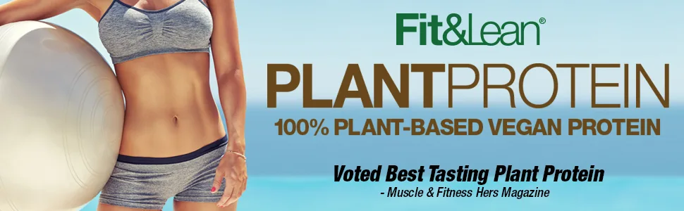 Fit & Lean Plant Protein Meal Replacement Protein Powder Vanilla, 18.72 Ounce - Fit & Lean keto plant protein vegan meal replacement powder amino acid probiotic gut health digest