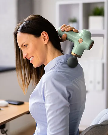 Massage Gun Deep Tissue, Tonpe Percussion Muscle Massager, Mini and Quiet Handheld Massager for Muscle Neck Back Shoulder A-white - MG11 Brand