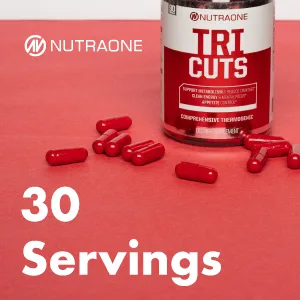 Tricuts Thermogenic Supplement by NutraOne - Aids Weight Management, Boosts Energy & Focus and Helps with Metabolic Maintenance* (90 Capsules) - 30 servings tricuts