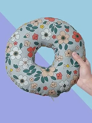 Piercing Pillow for Side Sleepers, Ear Pillows with Ear Hole for Ear Pain, cnh, O-Shaped Side Sleeping Ear Guard Pillow Light Blue - Ear Pillows With Ear Hole