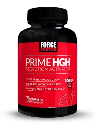 Prime HGH Secretion Activator, HGH Supplement for Men with Clinically Studied AlphaSize to Help Trigger HGH Production, Increase Workout Force, and Improve Performance, Force Factor, 75 Capsules 1-Pack - Force Factor Prime HGH Secretion Activator