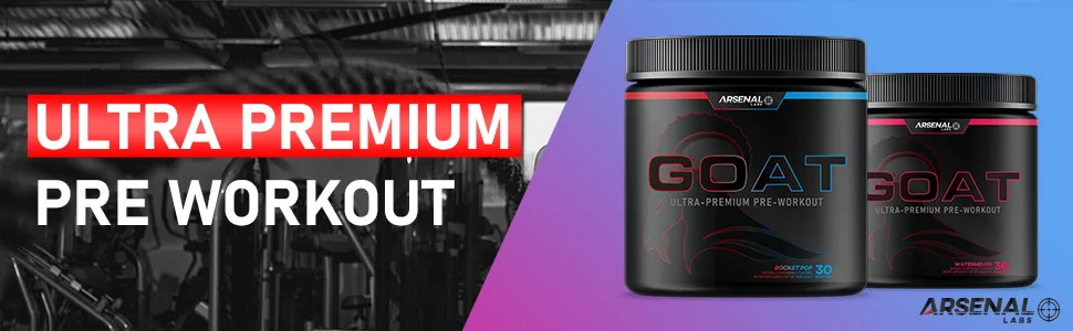 G.O.A.T. Ultra-Premium Pre-Workout for Increased Pump, Energy and Endurance | Award Winning Taste | Rocket Pop| 30 Servings - Ultra Premium Pre Workout