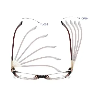 Bevi Reading Glasses Anti Eyestrain Blue Light Blocking Lightweight Large Square Frame with Metal Hinge for Women and Men 01a-blue Light Blocking - Black 2.5 x - product information 7