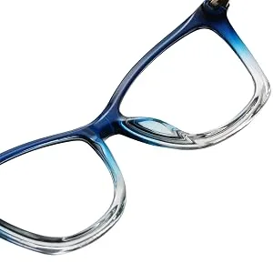 Bevi Reading Glasses Anti Eyestrain Blue Light Blocking Lightweight Large Square Frame with Metal Hinge for Women and Men 01a-blue Light Blocking - Black 2.5 x - product information 8