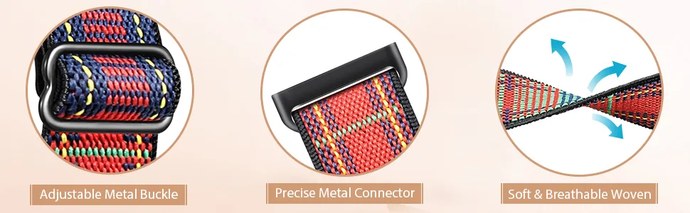 Fintie Elastic Watch Band Compatible with Fitbit Versa 3 / Fitbit Sense, Soft Nylon Stretch Adjustable Bracelet Strap Replacement Accessories Wristband Black - Elastic Bands Compatible with Fitbit Versa 3 / Fitbit Sense