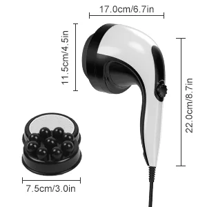 Electric Back Massager - Handheld-Cellulite Massager Full Body Massager with 4 Massage Heads - electric back massagers