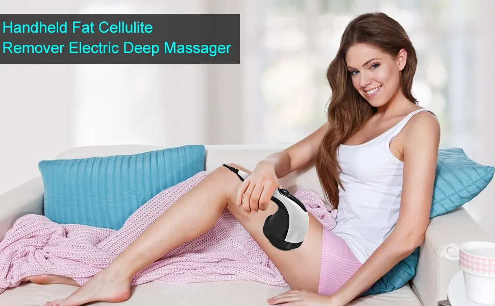 Electric Back Massager - Handheld-Cellulite Massager Full Body Massager with 4 Massage Heads - hand held massager massagers for muscles massager handheld back massager deep tissue body massager