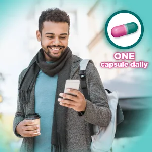 Amazon Basic Care Lansoprazole Delayed Release Capsules, Proton Pump Inhibitor, Treats Frequent Heartburn, Day or Night, 14 Count - one capsule daily