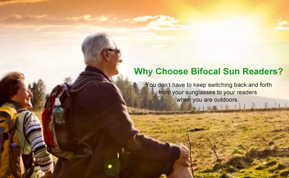 Bifocal Aviator Sun Readers, 1.0 Reading Sunglass for Women Men Protect UV400 Grey 1.0D - bifocal sun readers
